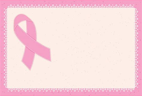 Background Of Breast Cancer Ribbon Border Illustrations Royalty Free