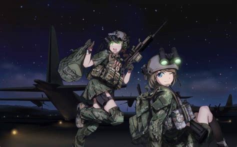 Tc1995 Original Characters Anime Anime Girls Military