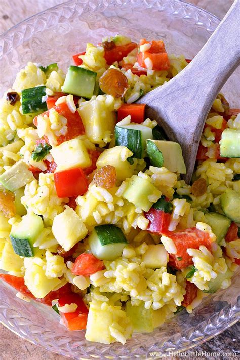 Tropical Rice Salad With Pineapple Hello Little Home