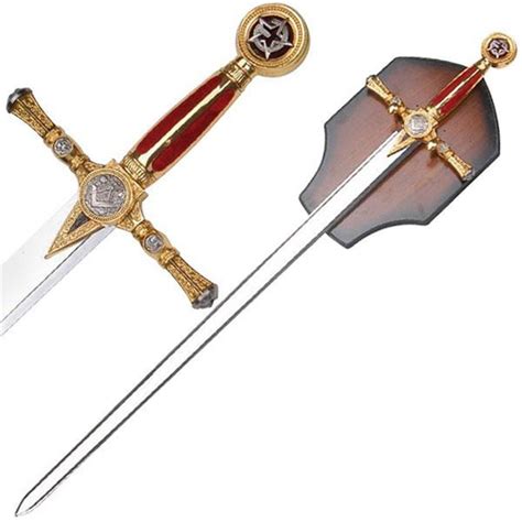 Classic Masonic Ceremonial Medieval Sword Freemasonry Knight Templar