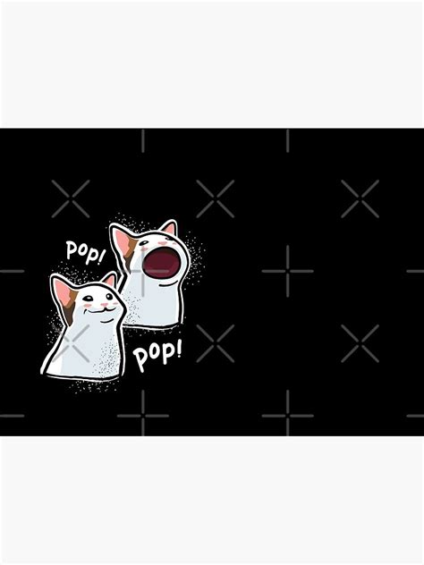 Popping Cat Meme Pop Cat Popcat Mask For Sale By Coolintent