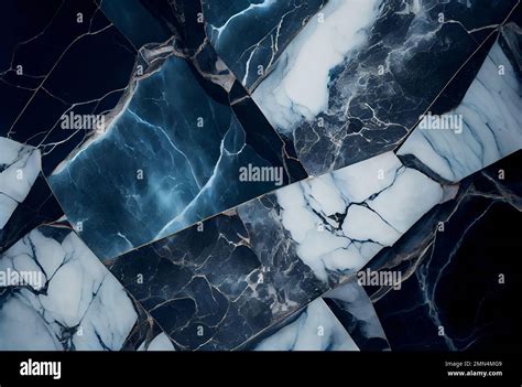 Blue Marble Stone Texture Macro Close Up Soft Stone Surface Fluid Art