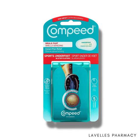 Compeed Sports Underfoot Blister Plasters 5 Pack Lavelles Pharmacy