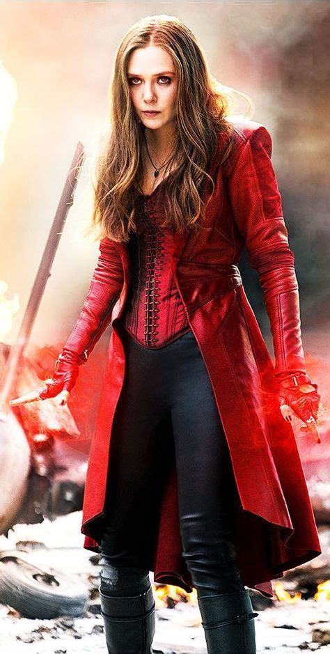 The Scarlet Witch Played By Elizabeth Olsen The Avengers Age Of Ultron