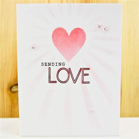 carly tee: sending love + stencils