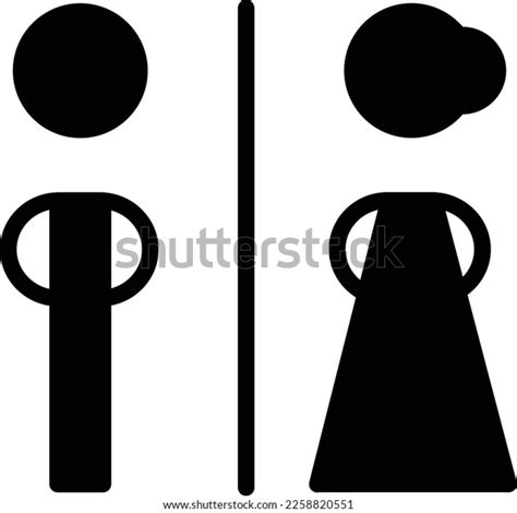 Toilet Sign Vector Man Woman Restroom Stock Vector Royalty Free