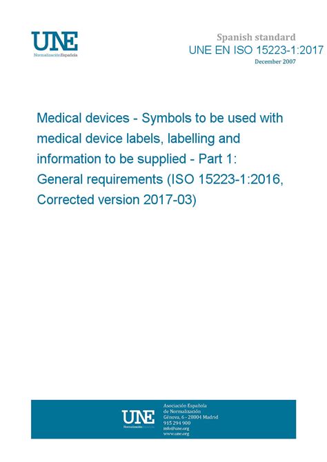 Une En Iso 15223 12017 Medical Devices Symbols To Be