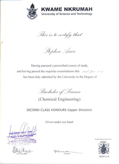 Certified Copy Of Certificate