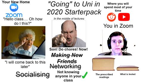 Going To Unicollege In 2020 Starterpack Rstarterpacks