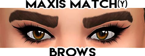 My Sims 4 Blog Maxis Match Eyebrows By Simplifiedsimi