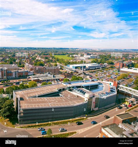 View of Aylesbury including the Friars Croft multi-storey car park
