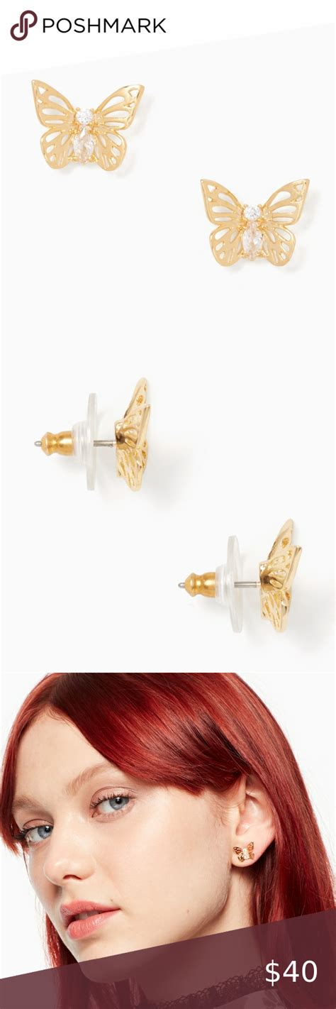 Happy to have it as part of my collection. Kate Spade Social Butterfly Studs Earrings NWT in 2020 ...