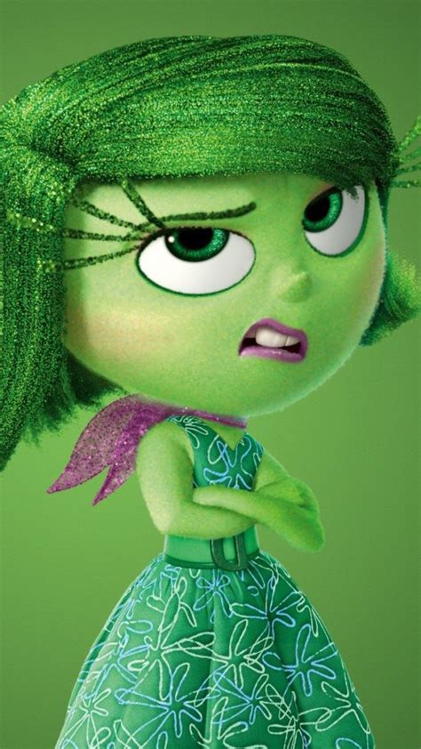 Disgust From Inside Out Cartoon Wallpaper For Iphone 6 Plus