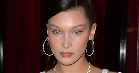 bella hadid bares assets in jaw dropping frontless top daily star