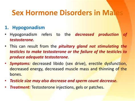 Ppt Disorders Of Sex Hormones Powerpoint Presentation Free Download Id8959501