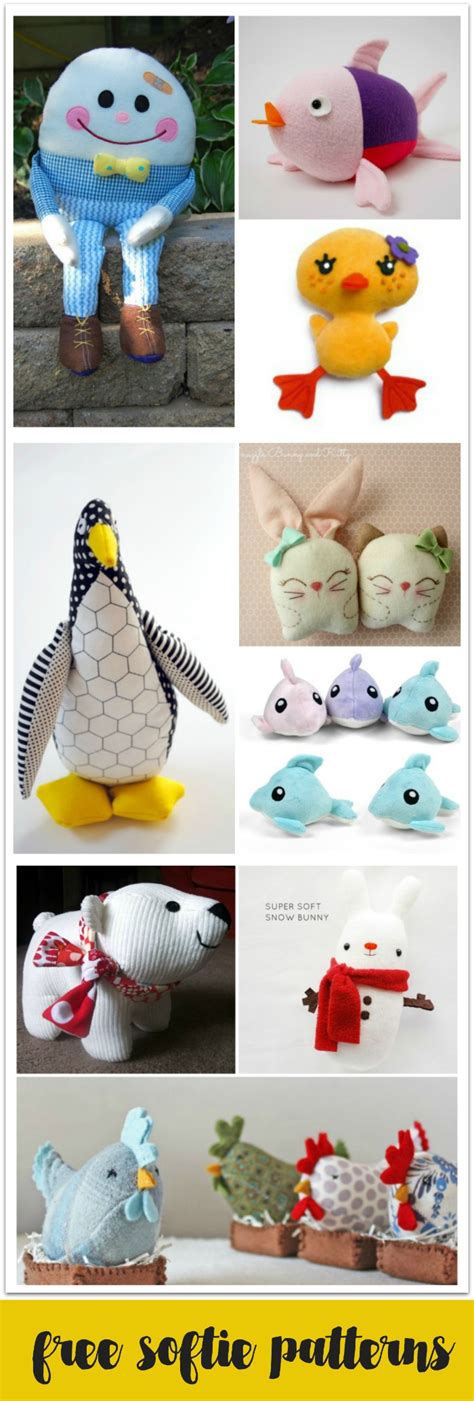 This is the free stuffed animal pattern that inspired me to start making softie patterns. 10 Free Softie Patterns to Sew for Sew-a-Softie Day ...