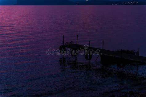 Lilac Sunset Over The Sea Stock Photo Image Of Nature 172523290