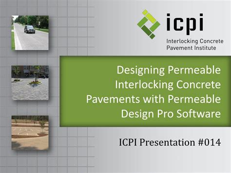Ppt Designing Permeable Interlocking Concrete Pavements With