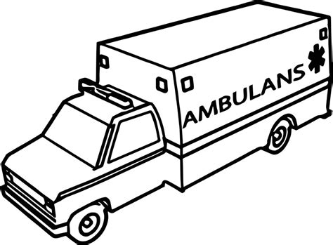 Ambulans St Boyama Sayfas Sayfa Boyama