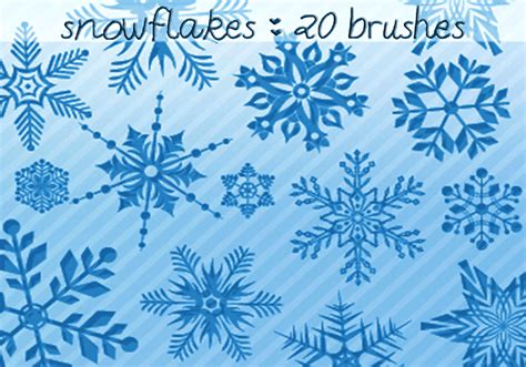 This comes with 22 brush presets tailored for photoshop cs6 & cc. Snowflakes Brushes - Free Photoshop Brushes at Brusheezy!