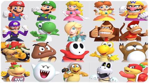 Super Mario Party All Characters Youtube
