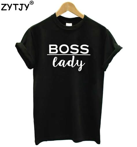 Boss Lady Letters Print Women Tshirt Cotton Casual Funny T Shirt For Lady Top Tee Hipster Tumblr