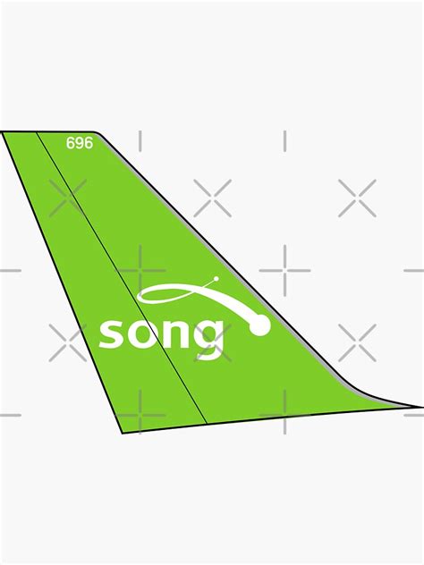 Song Boeing 757 200 Tail Right Facing Sticker For Sale By