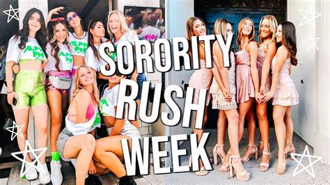 Sorority Rush Week Vlog University Of Arizona Alpha Phi Youtube