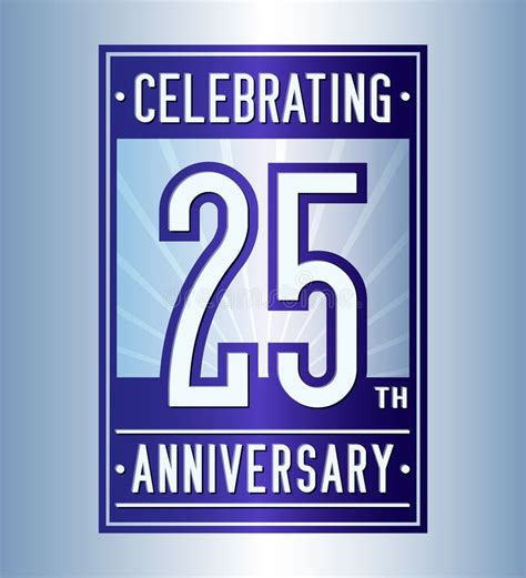 25th Anniversary Celebration Logo Vector Stock Illustrations 1441