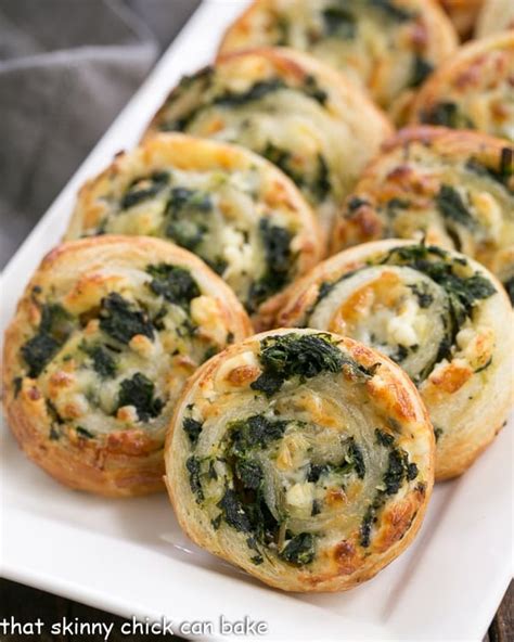 Our favorite butter pie crust recipe that makes consistent flaky pie dough every time. Spinach Feta Pinwheels - That Skinny Chick Can Bake