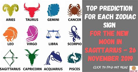 Top Prediction For Each Zodiac Sign For The New Moon In Sagittarius