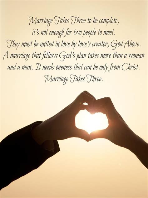 Marriage Takes Three Marriage Quotes From The Bible Christian