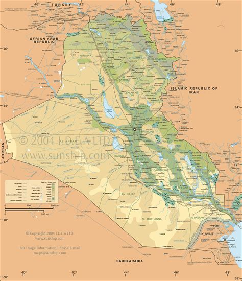 Printable Map Of Iraq