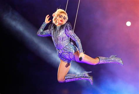 Lady Gaga Wears Versace For Super Bowl Halftime Performance Us Weekly