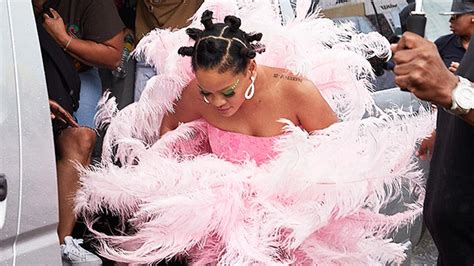 Rihanna Is The Queen Of Crop Over In Barbados Wearing Dramatic Pink