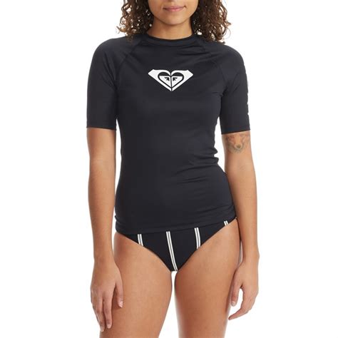 Roxy Whole Hearted Short Sleeve Rashguard Womens Evo