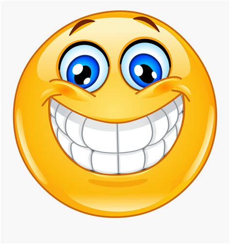 Smiley Face Big Smile Clipart Png Download Excited
