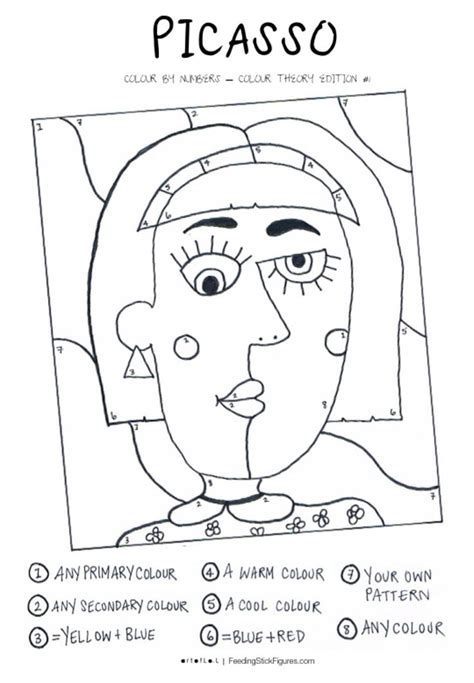 Kids love to create, experiment, explore, engineer, imagine and share their great ideas. Picasso Colour By Numbers Activity Sheet ...