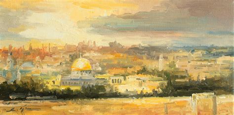 Panorama Of Jerusalem Painting By Luke Karcz Fine Art America