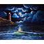 Full Moon Night Painting By MGL Meiklejohn Graphics Licensing