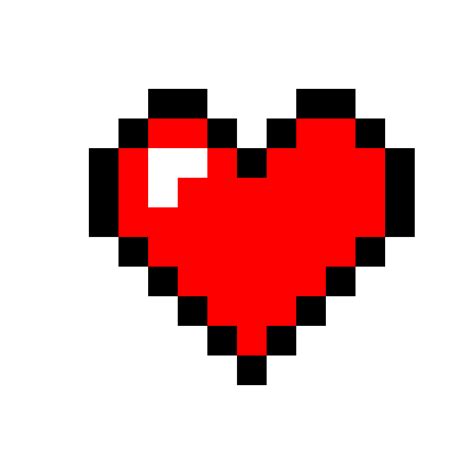 Minecraft Full Heart Pixel Art