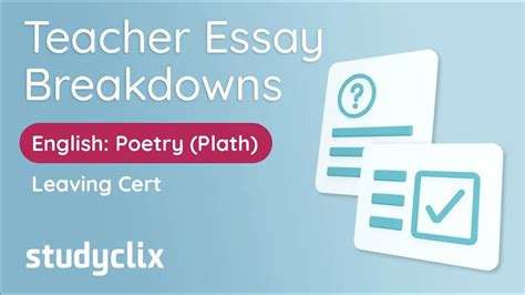 Leaving Cert English Poetry Sylvia Plath Essay Breakdown By Expert