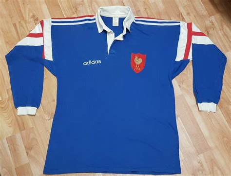 France Rugby Union 1995 Rare Vintage Rugby Jersey Shirt Xl Rugby