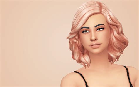 Kiara Zurk Ariana And Medium Soft Wavy Recolored Retextured Sims Hair Sims Sims