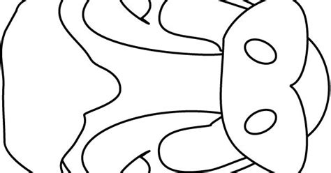 Cow Mask Coloring Page Sketch Coloring Page