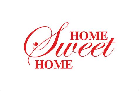 Home Sweet Home Quotes Decal Sticker Vinyl Wall Art Home