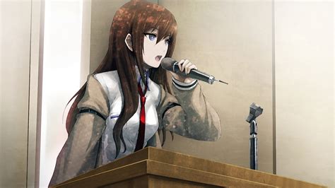 Wallpaper Drawing Anime Visual Novel Sculpture Makise Kurisu