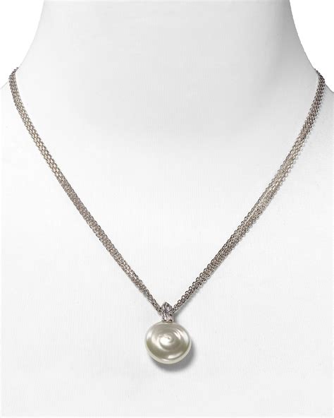 Majorica Coin Simulated Pearl Pendant Necklace Bloomingdales