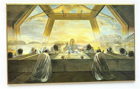 Salvador Dali Print Sacrament Of The Last Supper 12x7 14 Ebay