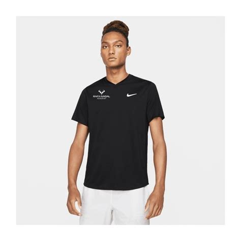 Rafa Nadal Academy Mens Black Tennis T Shirt